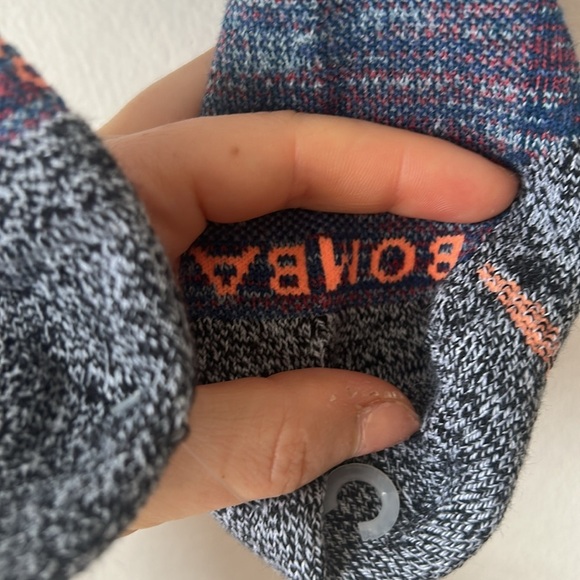 BOMBAS DOUBLE CUFF ALL-PURPOSE PERFORMANCE CALF SOCKS BLUE MAROON - Picture 5 of 5